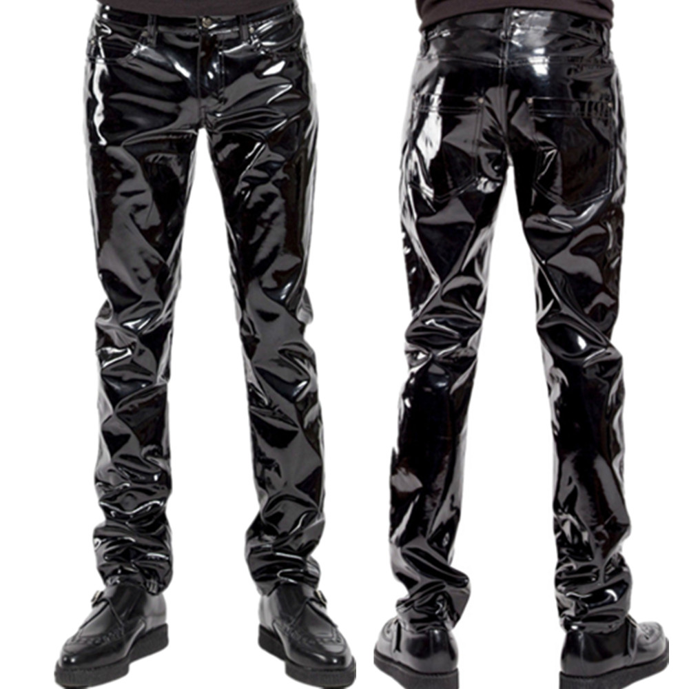Glänzende PVC Latex Hosen Männ – Motorcycle Gear Mens Bewertung und Preis